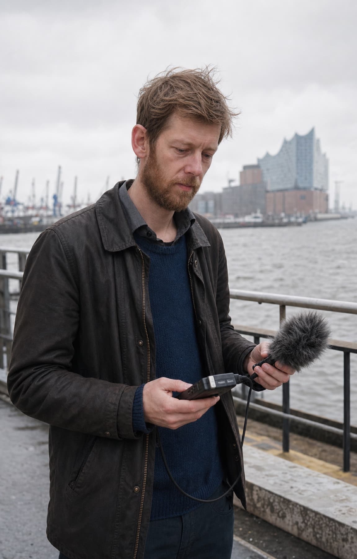 Henrik Clausen im Alltag in Hamburg